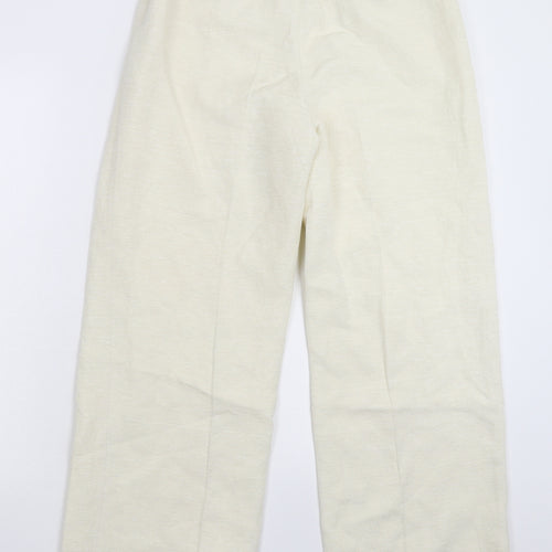Kaliko Womens White   Trousers  Size 12 L28 in