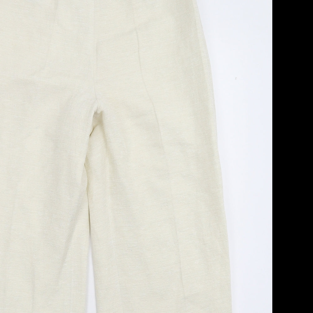 Kaliko Womens White   Trousers  Size 12 L28 in