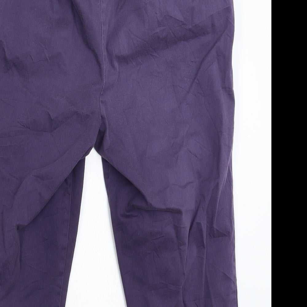 Anya Madsen Womens Blue   Cropped Trousers Size 18 L20 in