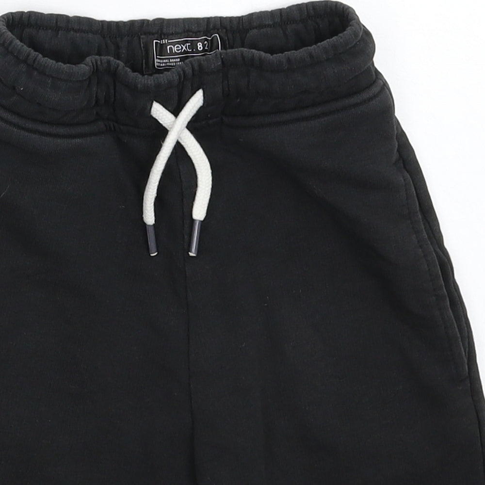 NEXT Boys Black   Sweat Shorts Size 6 Years