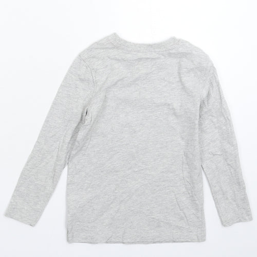 George Boys Grey   Basic T-Shirt Size 5-6 Years