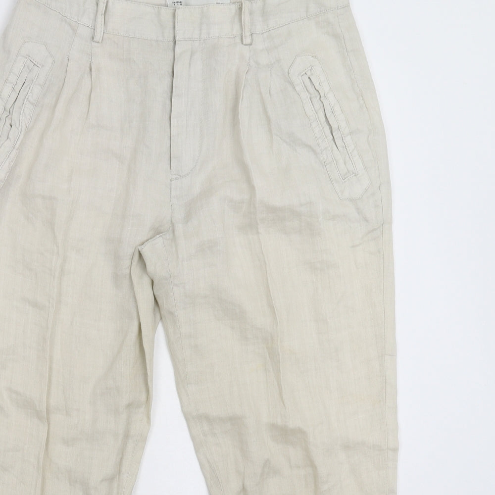 Zara Mens Grey   Cropped Trousers Size S L24 in