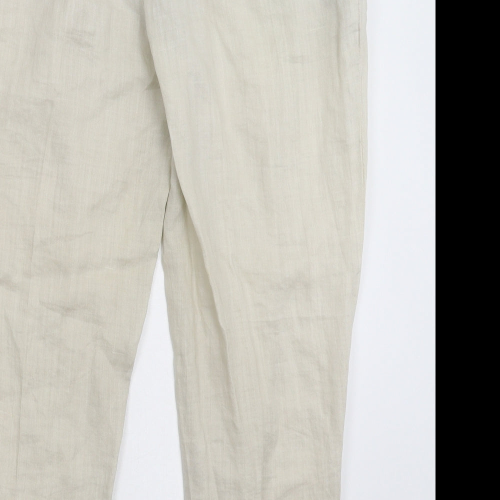 Zara Mens Grey   Cropped Trousers Size S L24 in