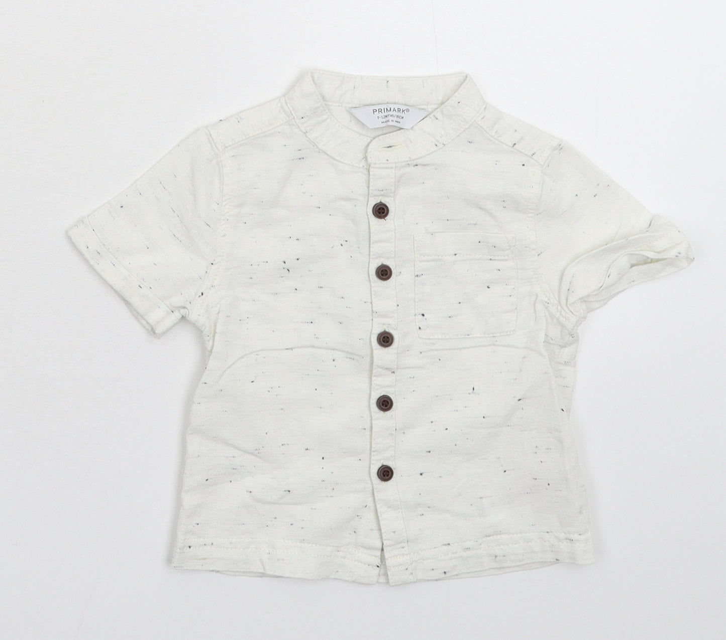Primark Baby White   Basic Button-Up Size 9-12 Months