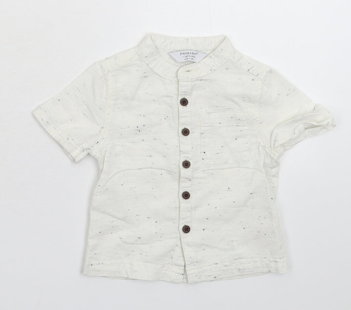 Primark Baby White   Basic Button-Up Size 9-12 Months