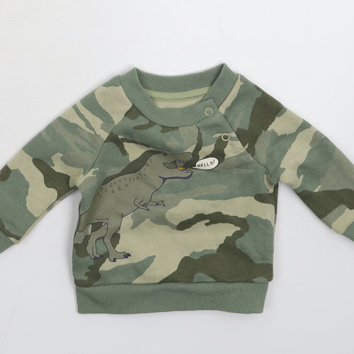 Primark Boys Multicoloured Camouflage  Pullover Jumper Size 0-3 Months  - Sweatshirt