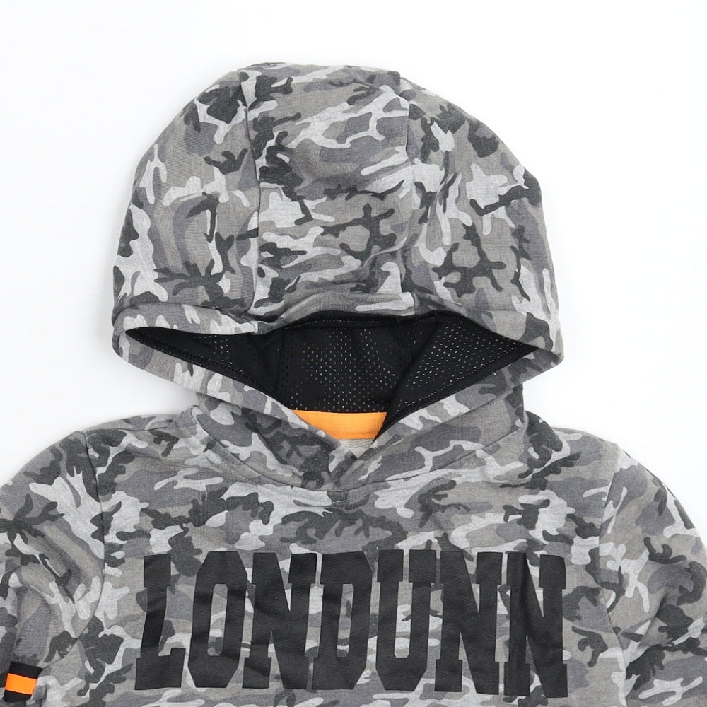 Marks and Spencer Girls Multicoloured Camouflage  Cape Hoodie Size 9-10 Years