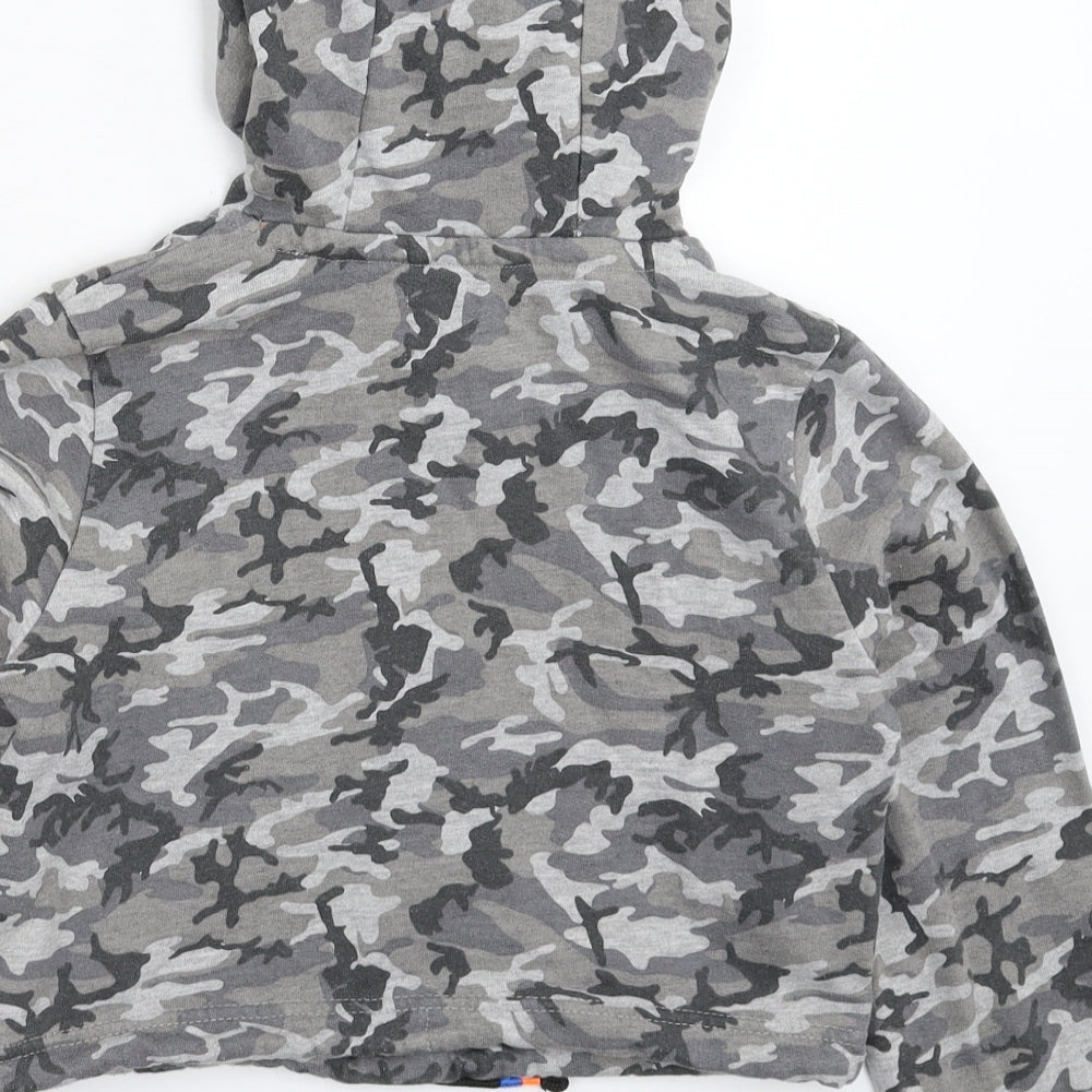 Marks and Spencer Girls Multicoloured Camouflage  Cape Hoodie Size 9-10 Years
