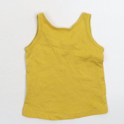 Primark Baby Yellow   Basic Tank Size 0-3 Months
