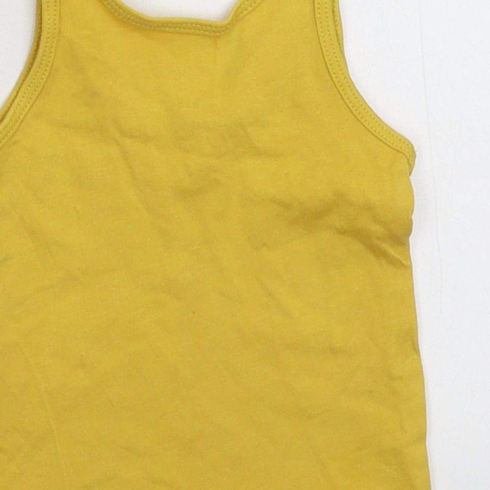 Primark Baby Yellow   Basic Tank Size 0-3 Months