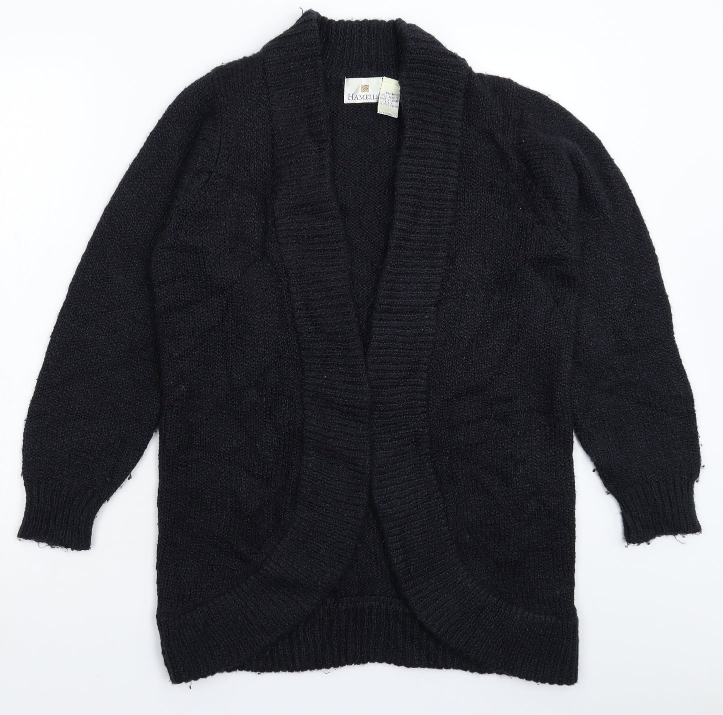 Hamells Womens Black  Knit Cardigan Jumper Size M