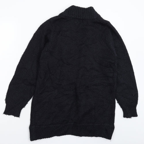 Hamells Womens Black  Knit Cardigan Jumper Size M