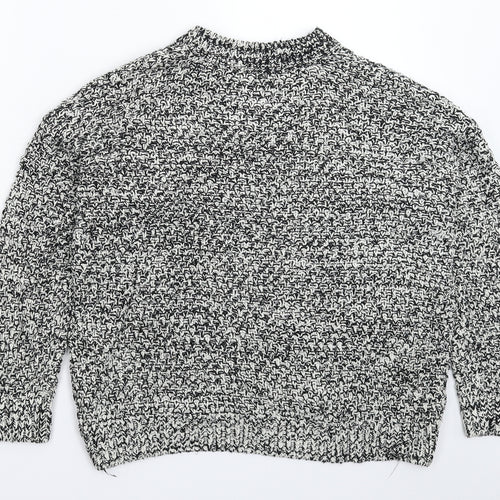 H&M Womens Grey  Knit Pullover Jumper Size M