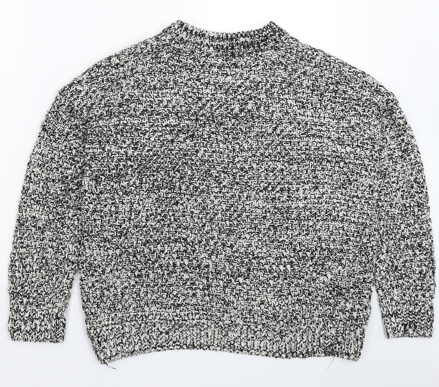 H&M Womens Grey  Knit Pullover Jumper Size M
