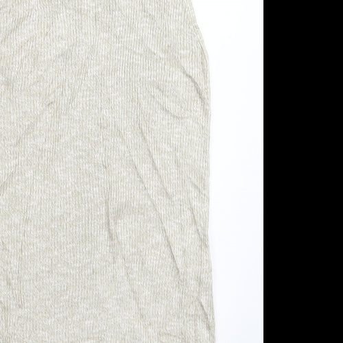 H&M Womens Beige  Knit Pullover Jumper Size 14