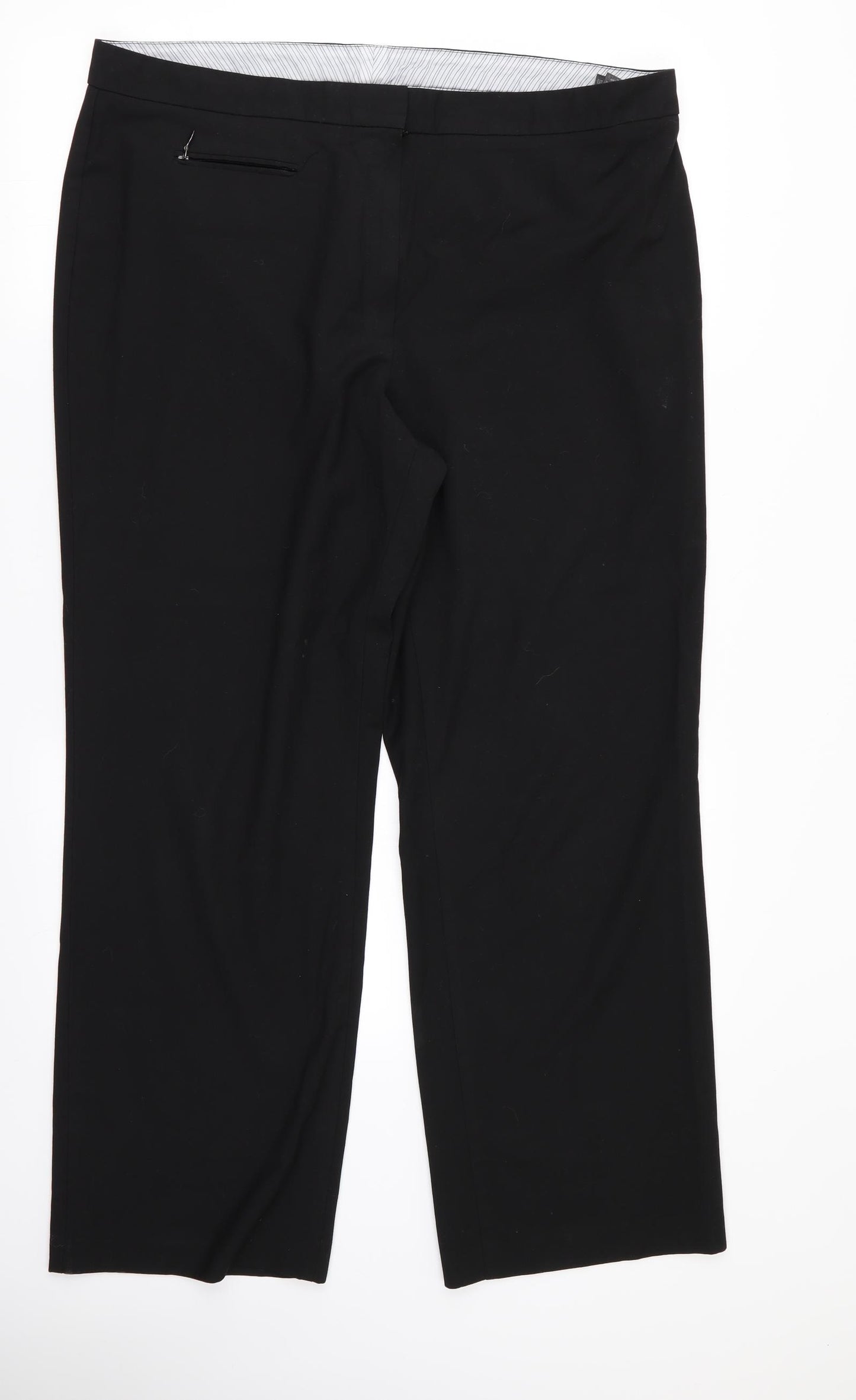 M&S Womens Black   Trousers  Size 18 L30 in