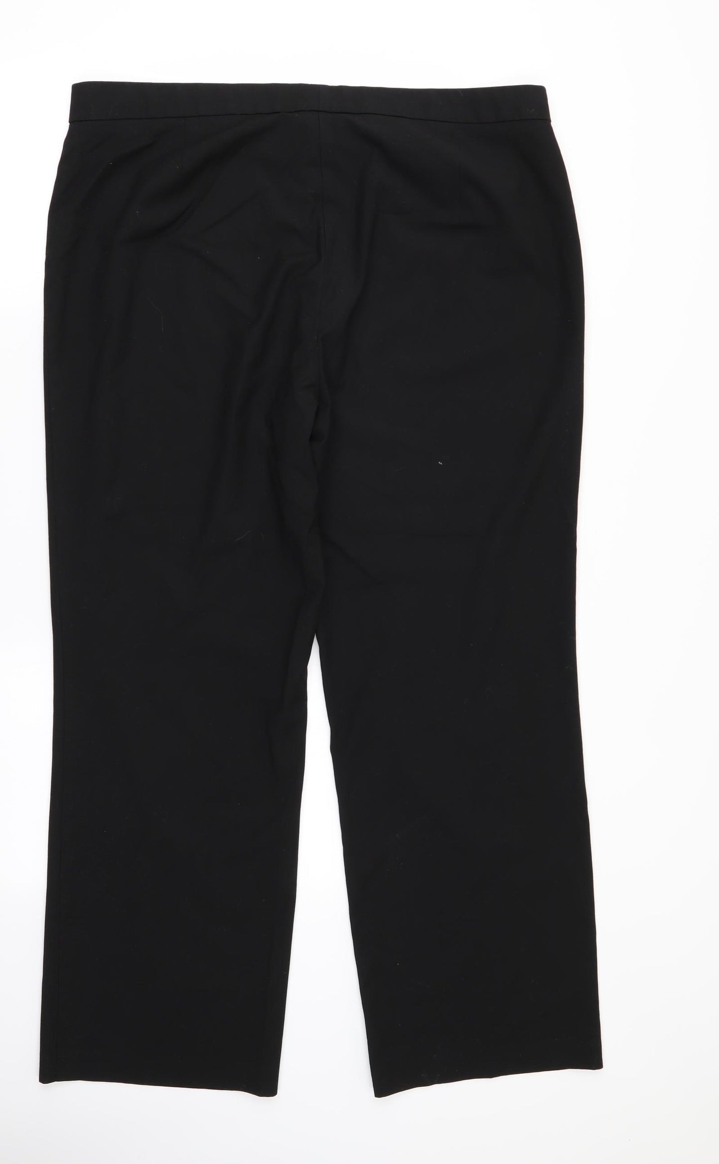 M&S Womens Black   Trousers  Size 18 L30 in