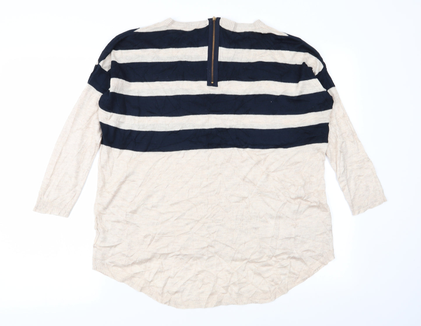 Warehouse Womens Multicoloured Striped  Pullover Jumper Size 14