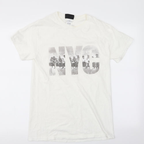 top of the rock Mens White    T-Shirt Size S