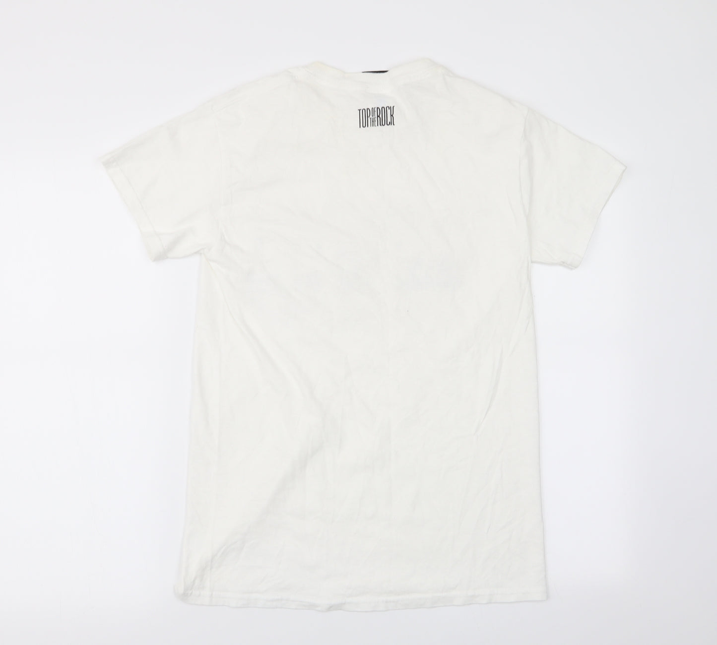 top of the rock Mens White    T-Shirt Size S