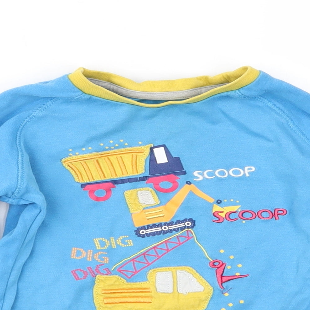 Mini Club Boys Blue Solid   Pyjama Top Size 2-3 Years