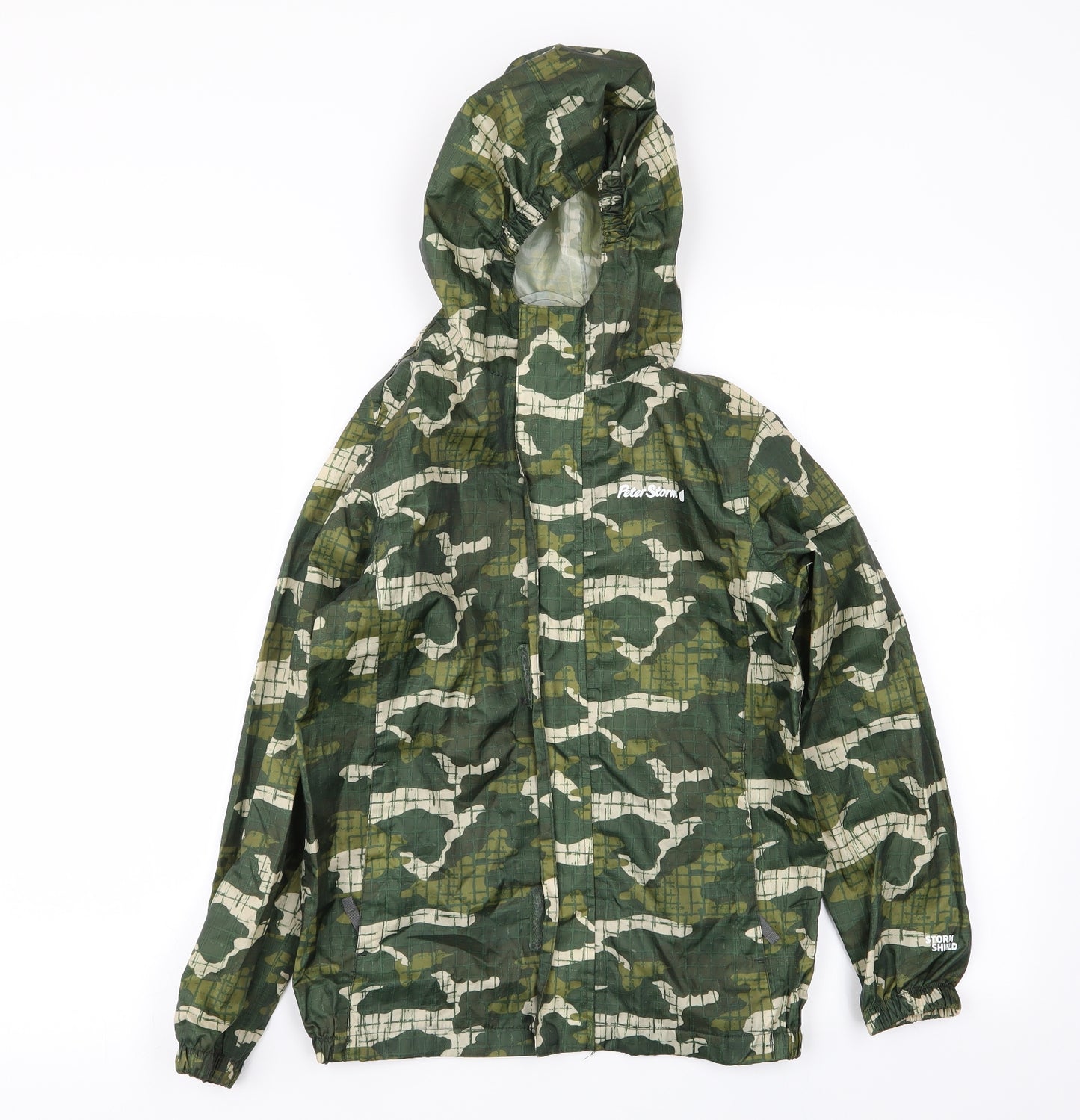 Peter Storm Boys Multicoloured Camouflage  Rain Coat Coat Size 9-10 Years