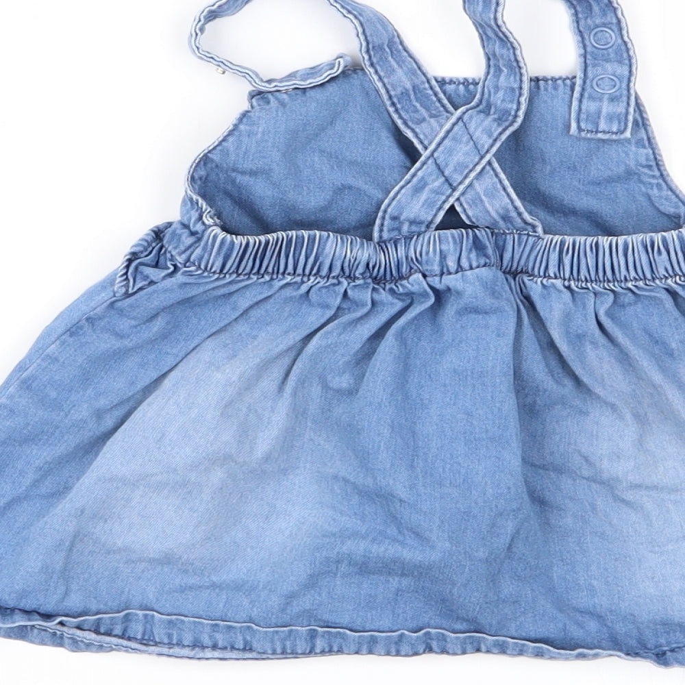 F&F Girls Blue   Fit & Flare  Size 3-6 Months