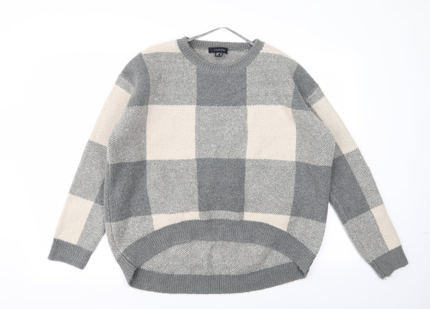 Primark Womens Multicoloured Check  Pullover Jumper Size 14