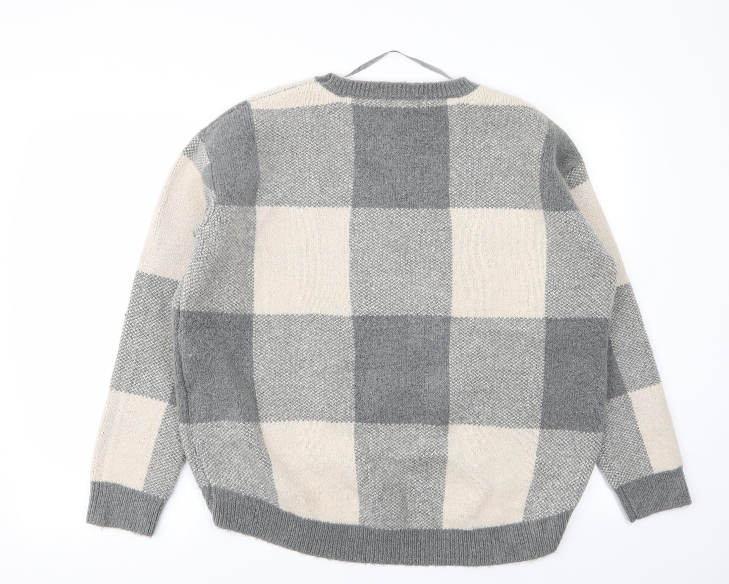 Primark Womens Multicoloured Check  Pullover Jumper Size 14