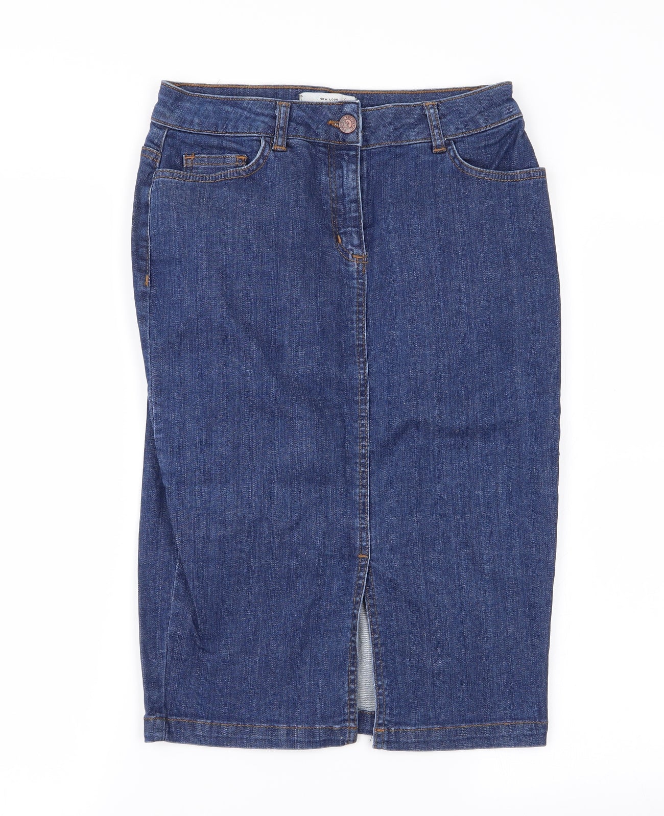 New Look Womens Blue   A-Line Skirt Size 8