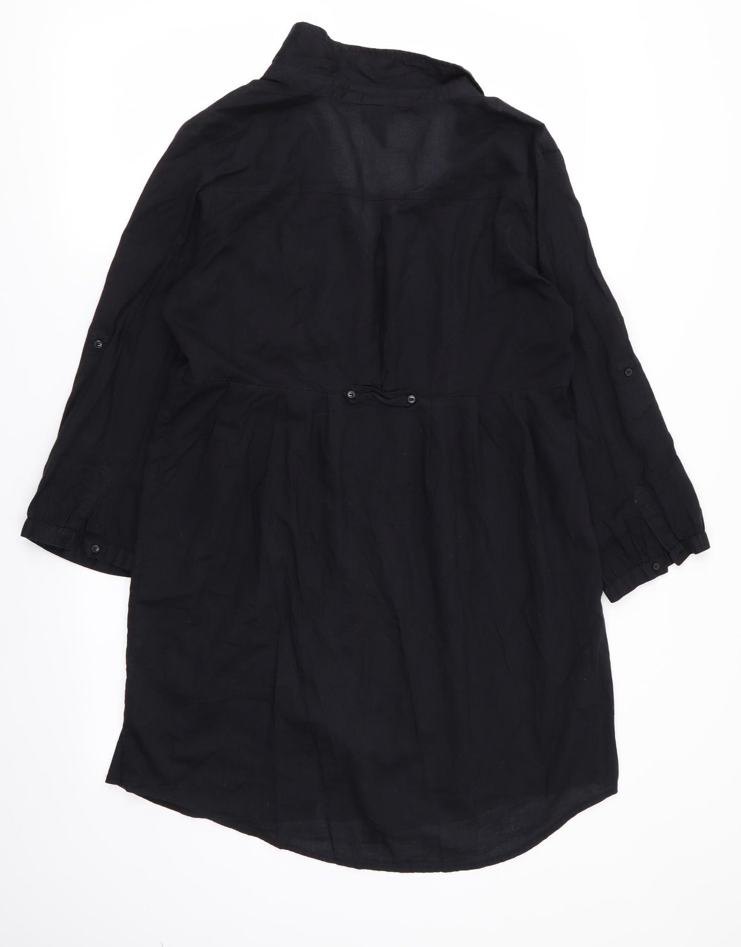 H&M` Womens Black   Shirt Dress  Size 14