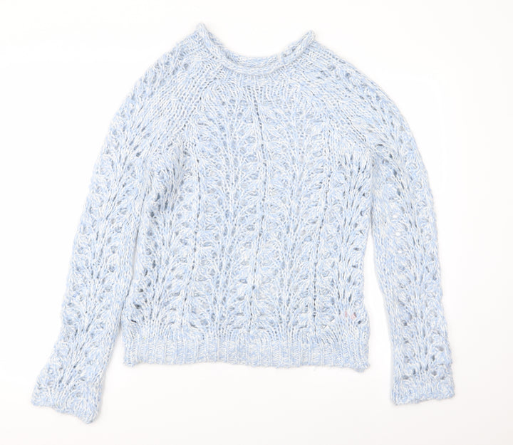 Topshop Womens Blue Pullover Jumper Size XS