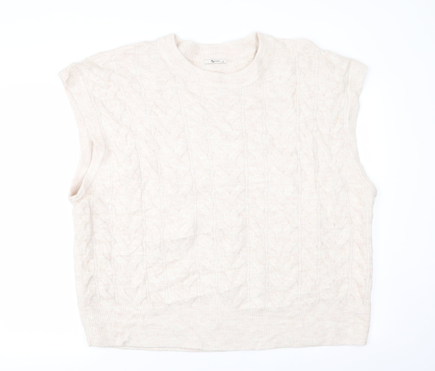 TU Womens Beige   Pullover Jumper