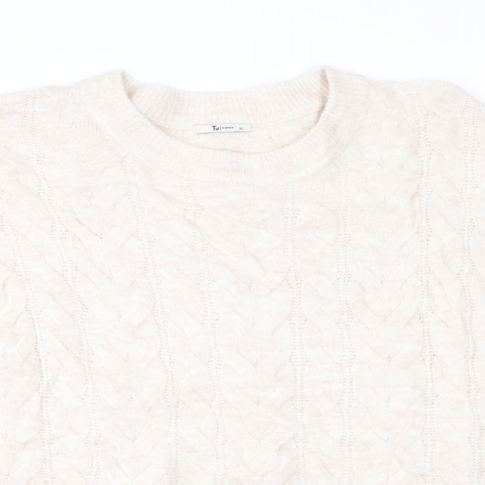 TU Womens Beige   Pullover Jumper