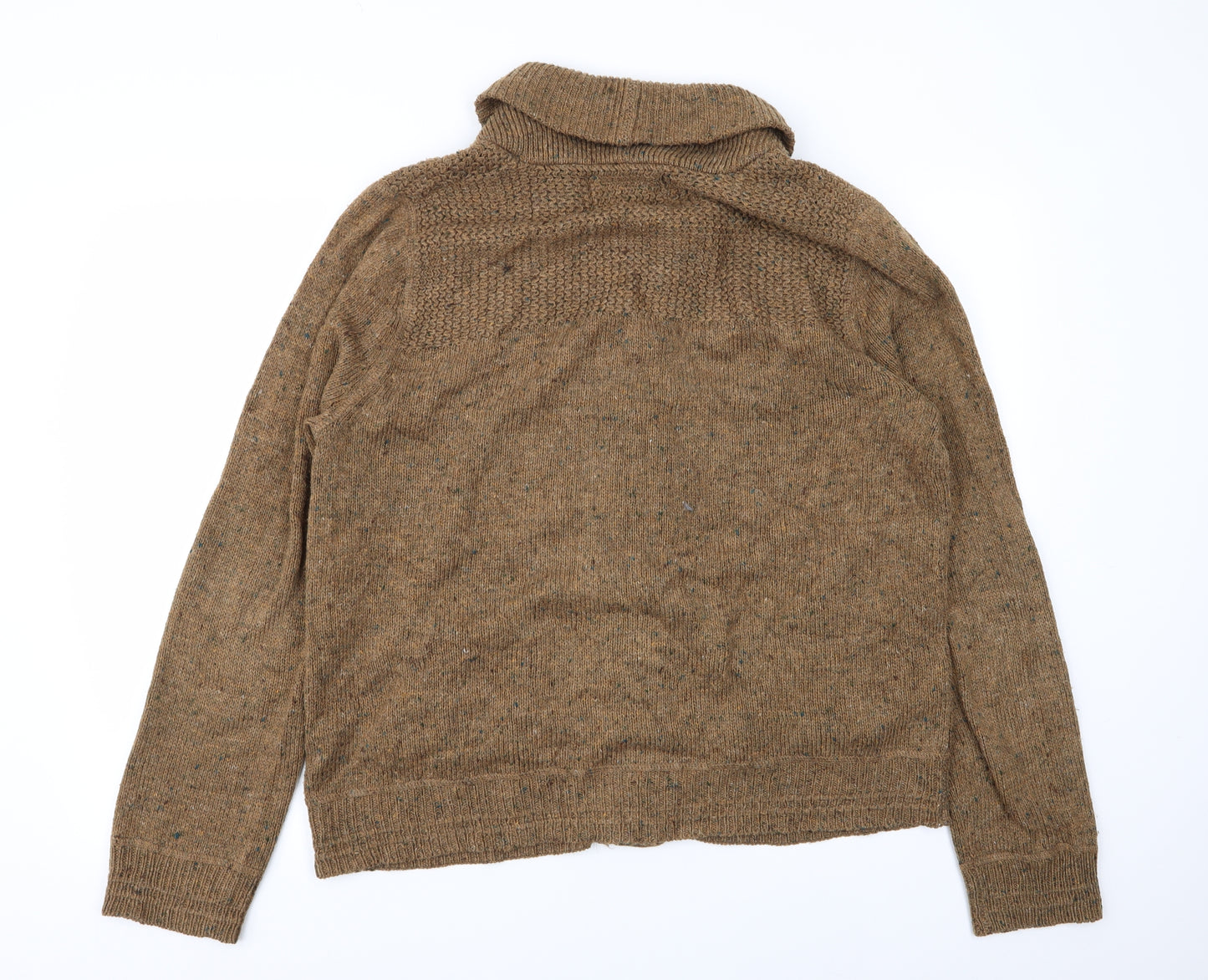 M&S Mens Brown   Cardigan Jumper Size XL