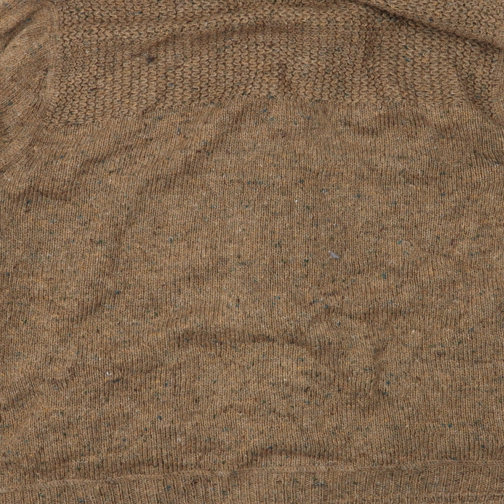 M&S Mens Brown   Cardigan Jumper Size XL