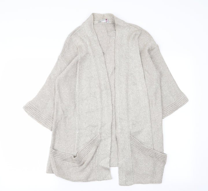 Per Una Womens Grey Cardigan Jumper Size S