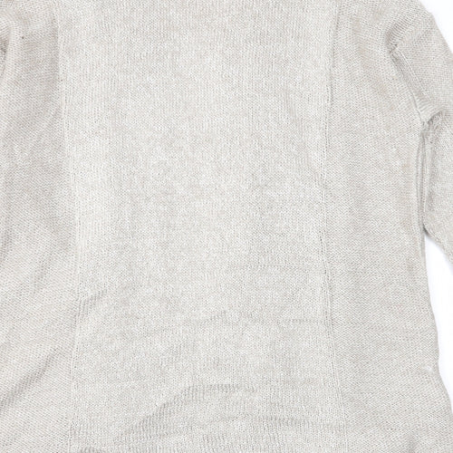 Per Una Womens Grey   Cardigan Jumper Size S