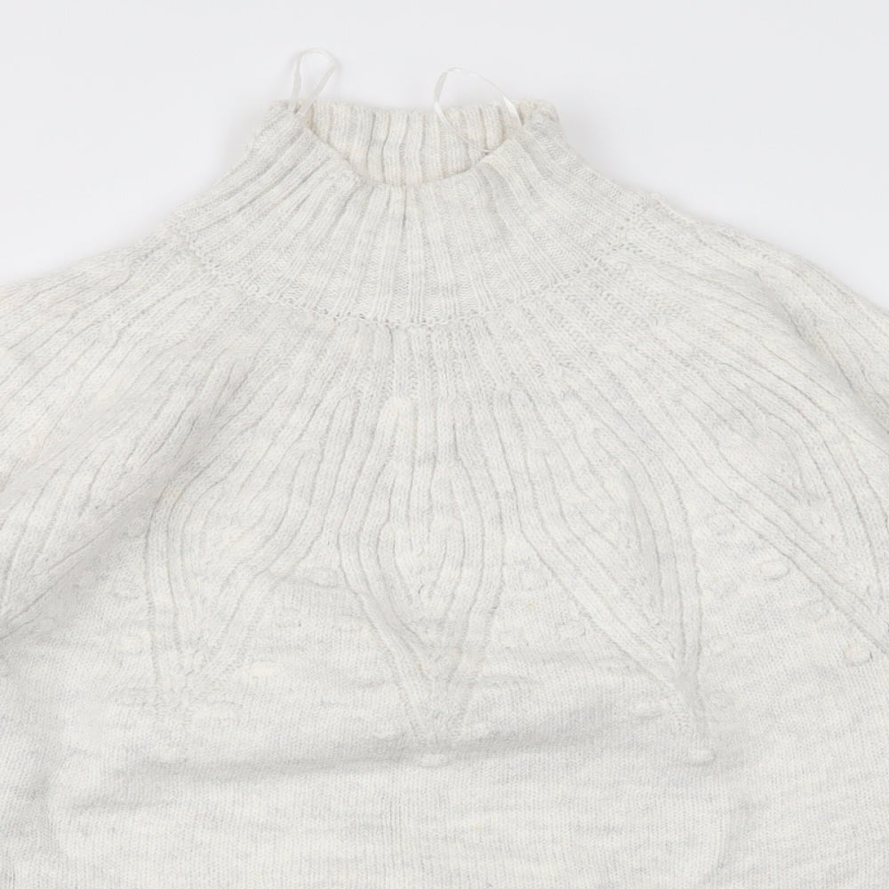 M&S Womens White   Pullover Jumper Size M