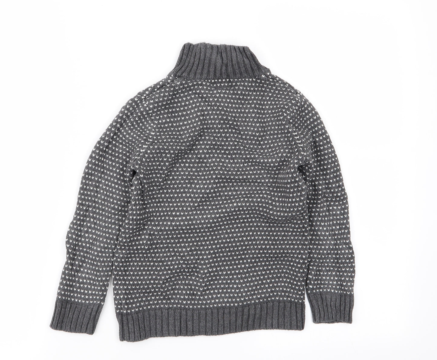 Gap Boys Grey Polka Dot  Pullover Jumper Size 5 Years