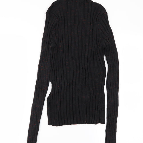 Topshop Womens Black   Basic T-Shirt Size L