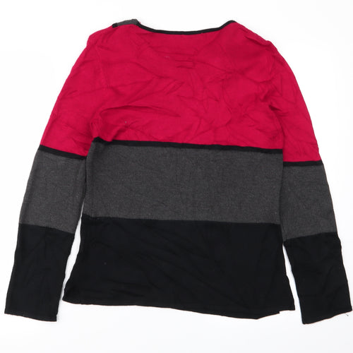 Anonymous Womens Multicoloured Striped  Pullover Jumper Size S