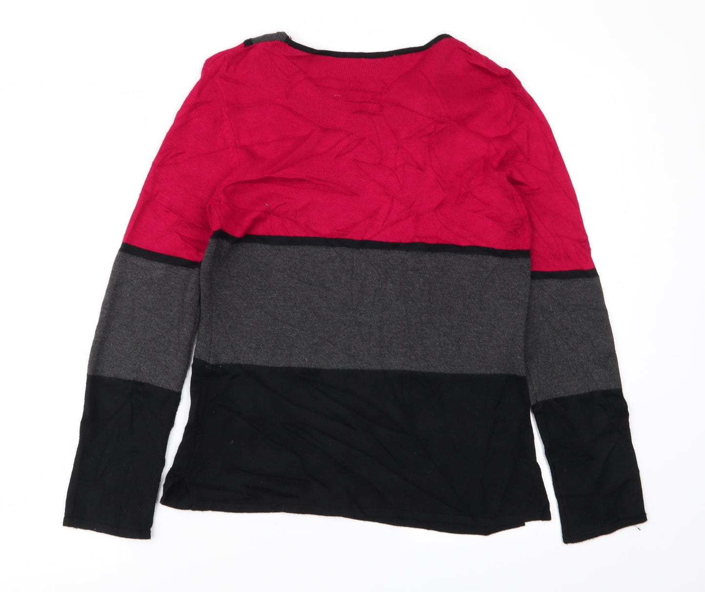 Anonymous Womens Multicoloured Striped  Pullover Jumper Size S