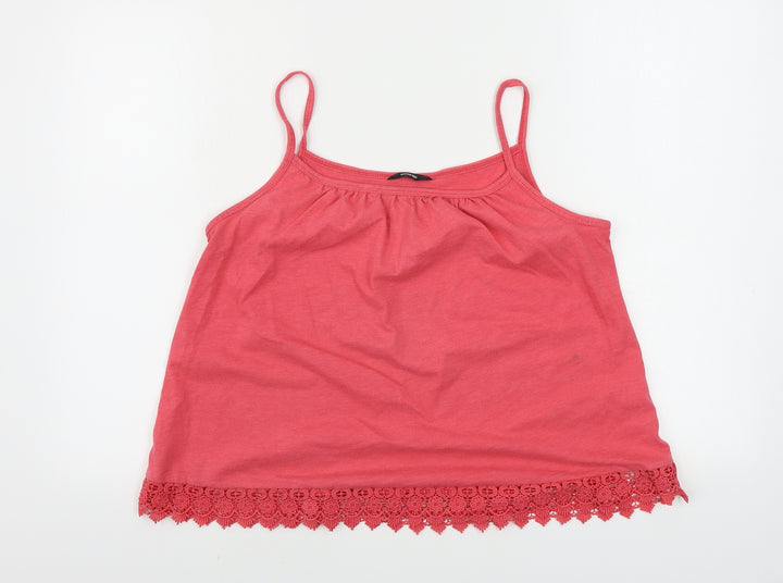 George Girls Pink Basic T-Shirt Size 11-12 Years