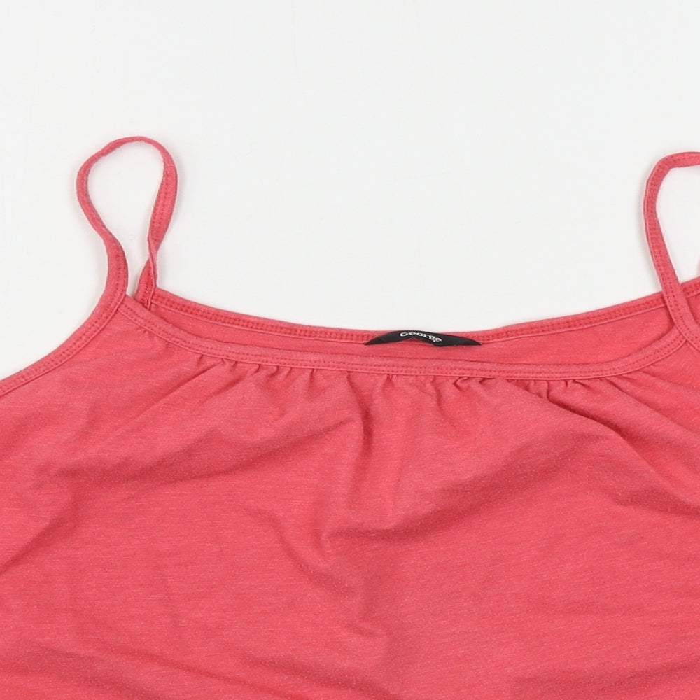 George  Girls Pink   Basic T-Shirt Size 11-12 Years