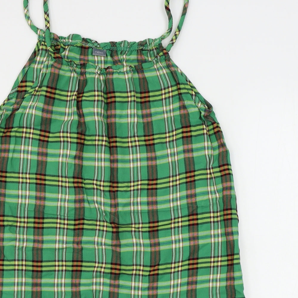 NEXT  Girls Green Check  A-Line  Size 16 Years