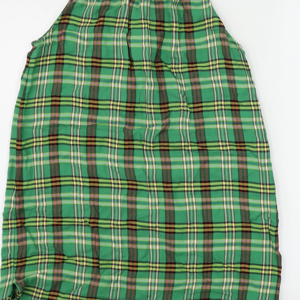 NEXT  Girls Green Check  A-Line  Size 16 Years