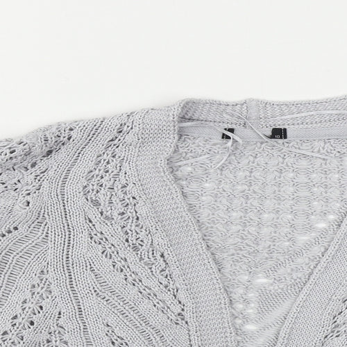 Preworn  Womens Grey   Cardigan Jumper Size 10
