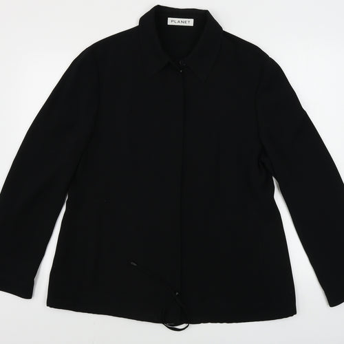planet  Womens Black   Jacket Coat Size 14