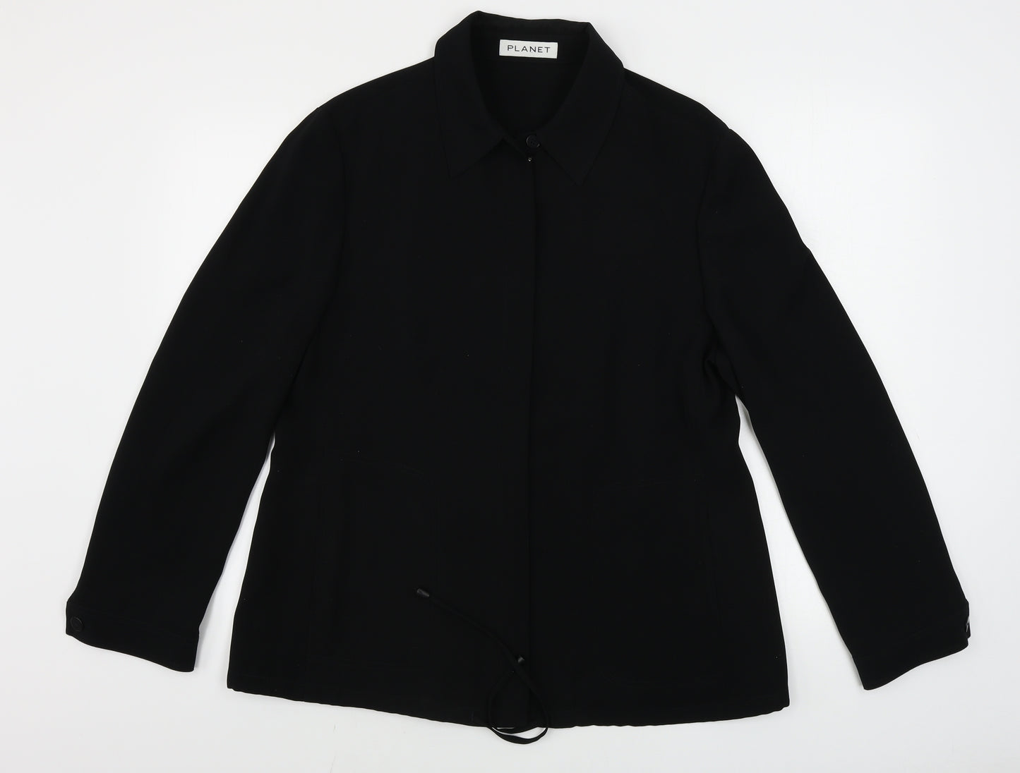 planet  Womens Black   Jacket Coat Size 14